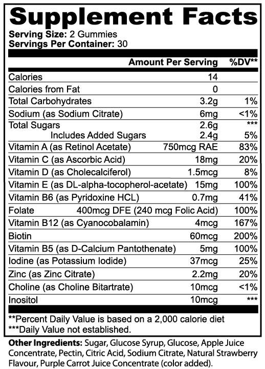 Multivitamin Bear Gummies Adult
