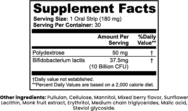 Probiotic + Metabolism Strips - Organic OTC