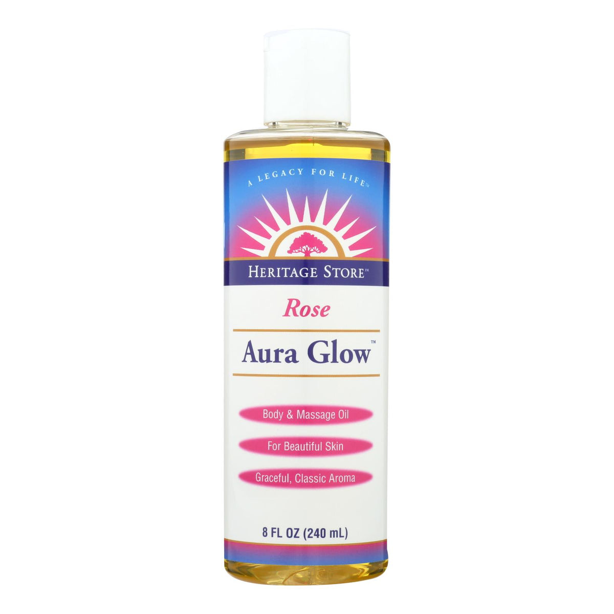 Heritage Products Aura Glow Skin Lotion Rose - 8 Fl Oz