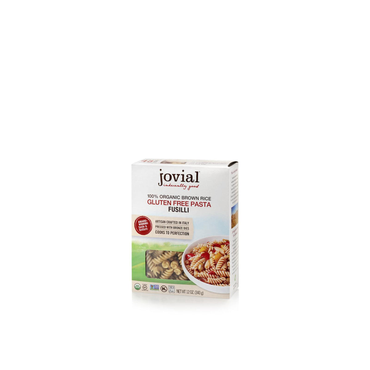 Jovial - Pasta - Organic - Brown Rice - Fusilli - 12 Oz - Case Of 12