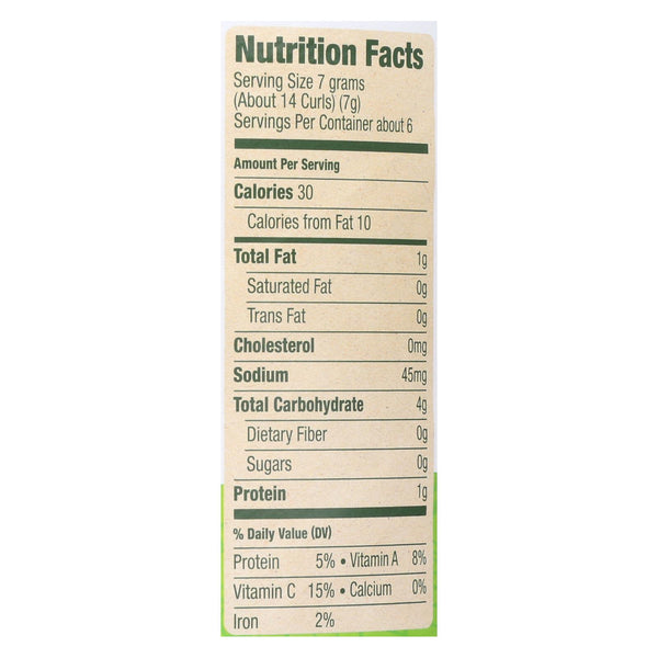 Sprout Organic Broccoli Curlz Baked Toddler Snacks  - Case Of 6 - 1.48 Oz