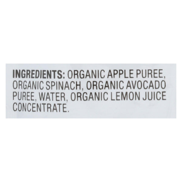 Plum Organics Plum Stage2 Blends Baby Food Apple Spinach Avocado - Case Of 6 - 3.5 Oz