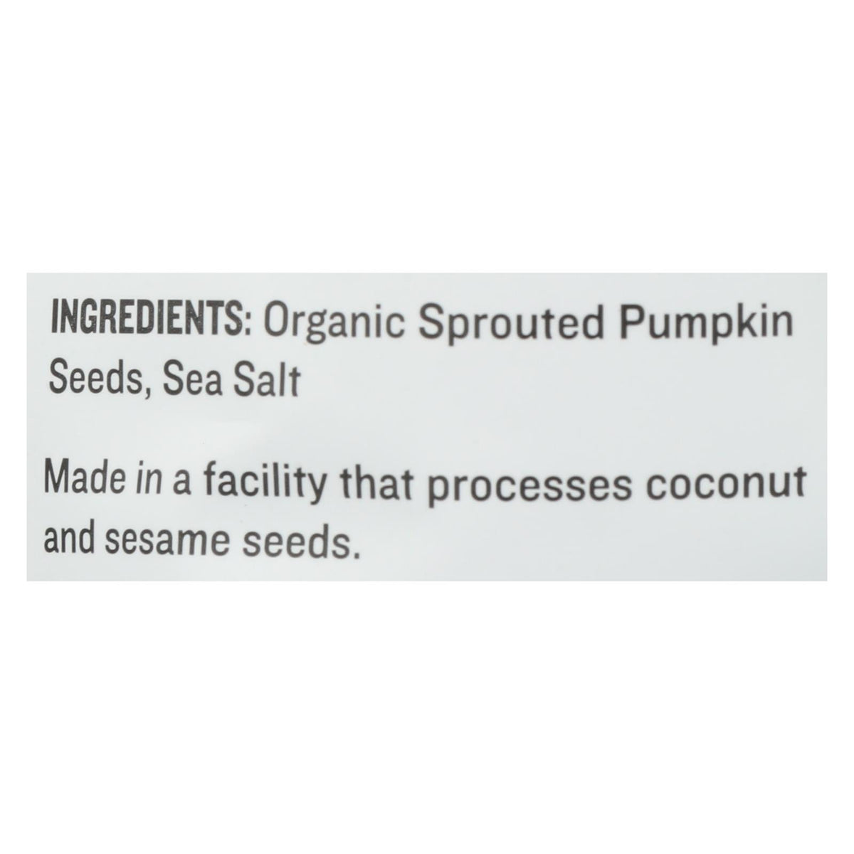 Go Raw Sprouted Seeds, Pumpkin With Celtic Sea Salt  - Case Of 6 - 14 Oz