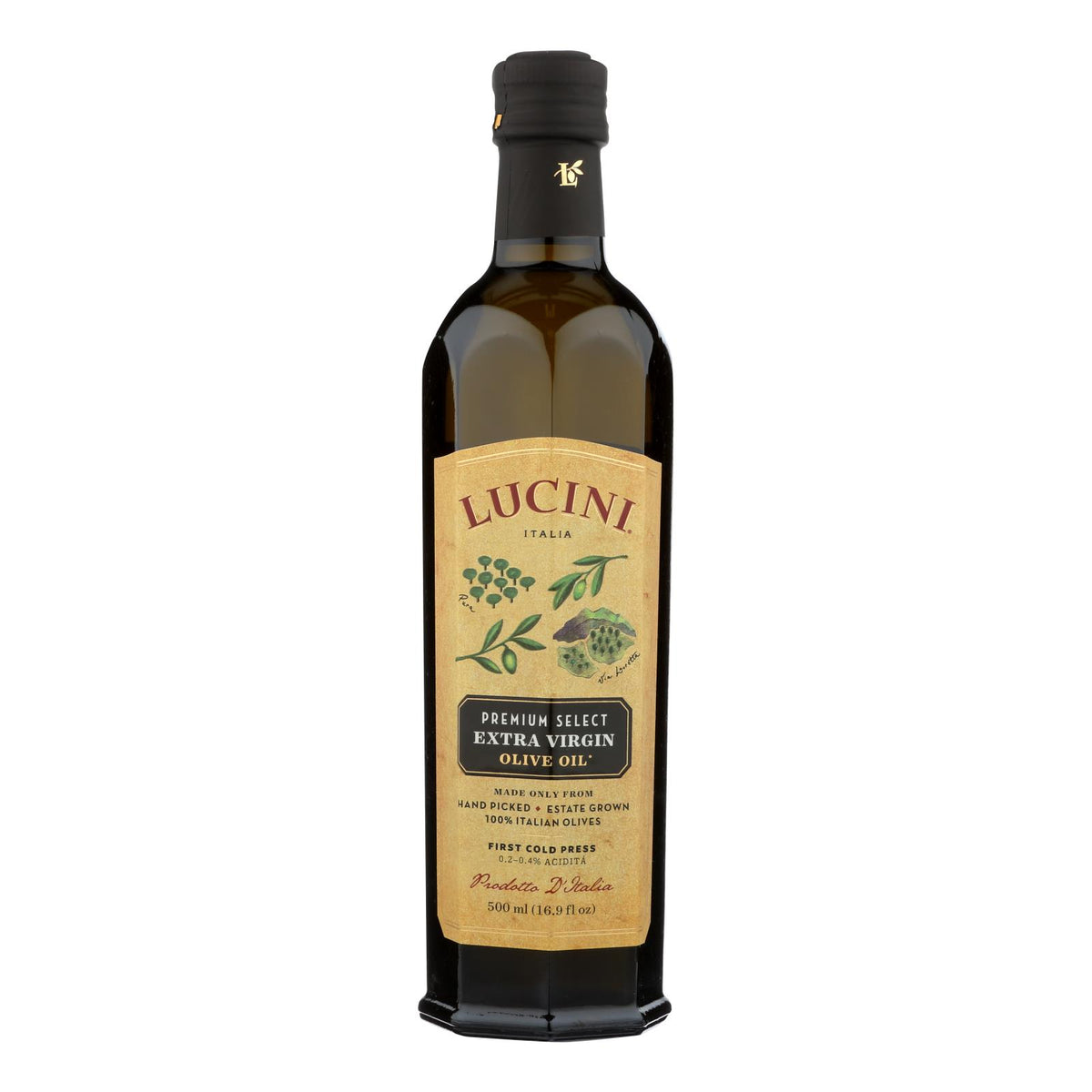 Lucini Italia Premium Select Extra Virgin Olive Oil - Case Of 6 - 17 Fl Oz.