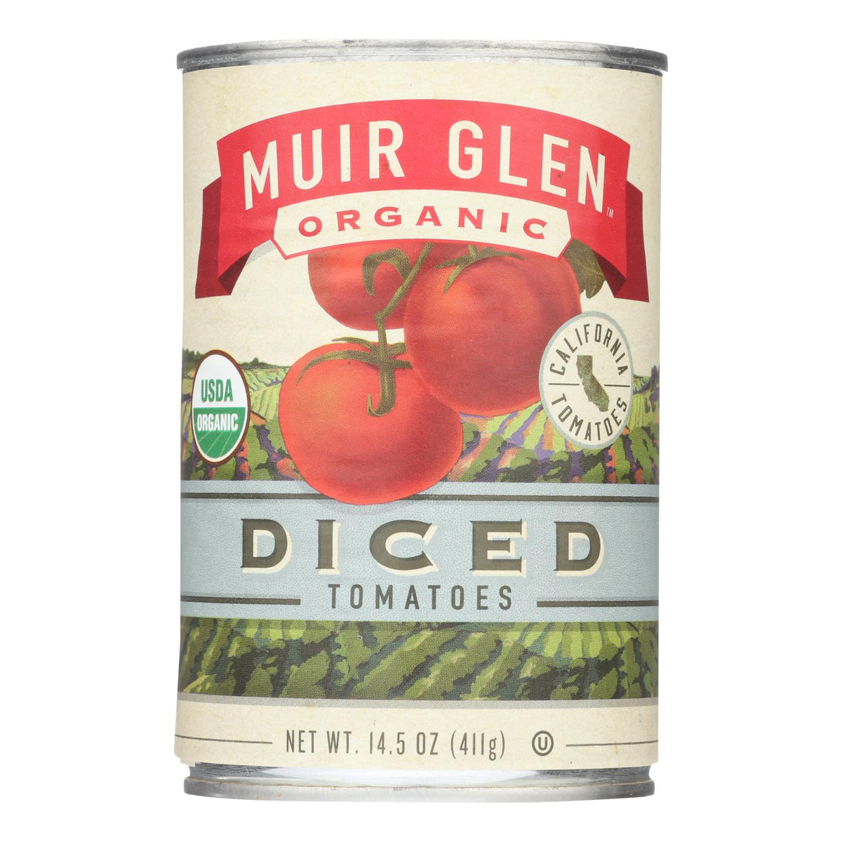 Muir Glen Organic Tomatoes Diced - Tomatoes - Case Of 12 - 14.5 Oz.