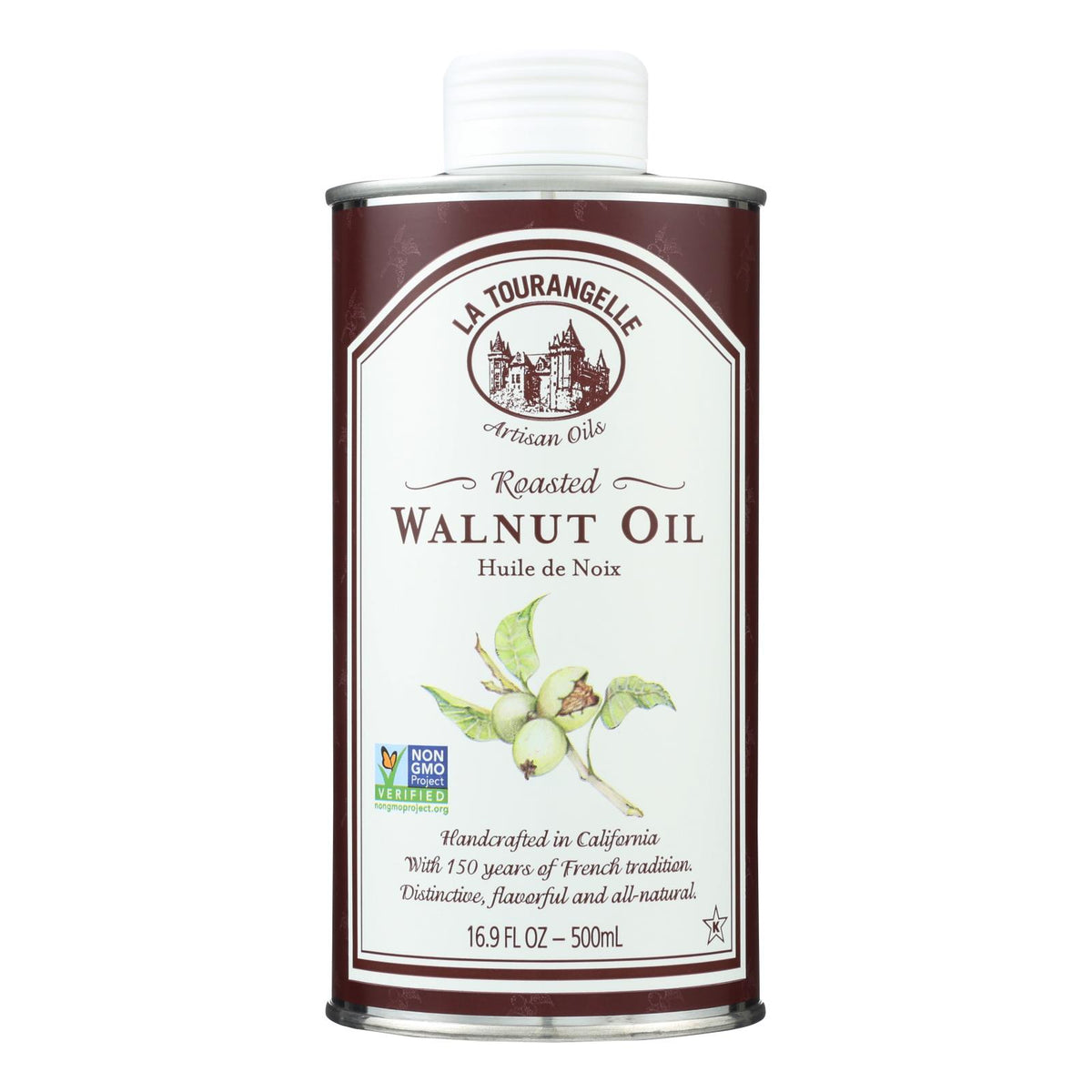 La Tourangelle Roasted Walnut Oil - Case Of 6 - 500 Ml