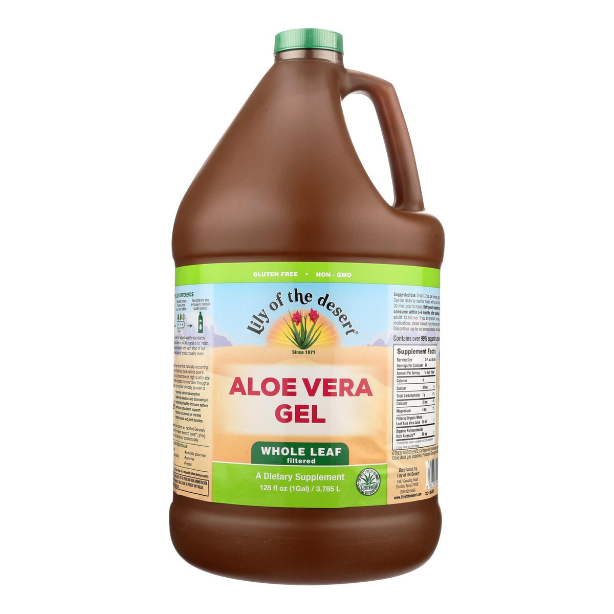 Lily Of The Desert - Aloe Vera Gel - Whole Leaf - 1 Gal