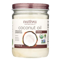 Nutiva Coconut Oil - Organic - Superfood - Virgin - Unrefined - 14 Oz - Case Of 6