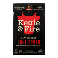 Kettle & Fire Beef Bone Broth  - Case Of 6 - 16.9 Oz