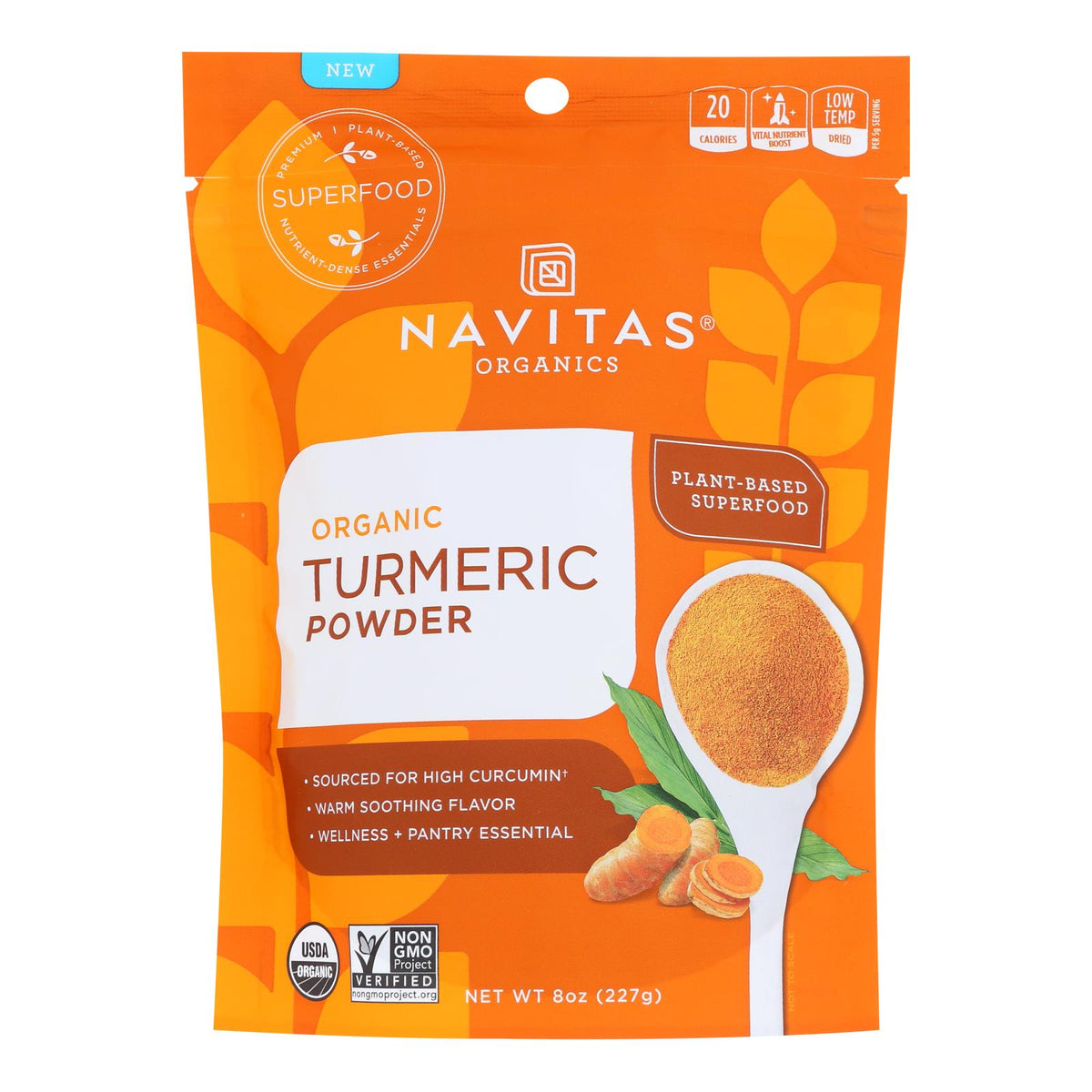 Navitas Organics Turmeric Powder  - Case Of 6 - 8 Oz