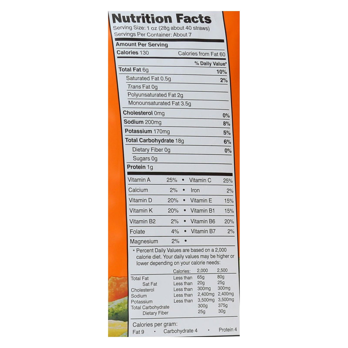 Good Health Sea Salt Veggie Straws  - Case Of 10 - 6.25 Oz