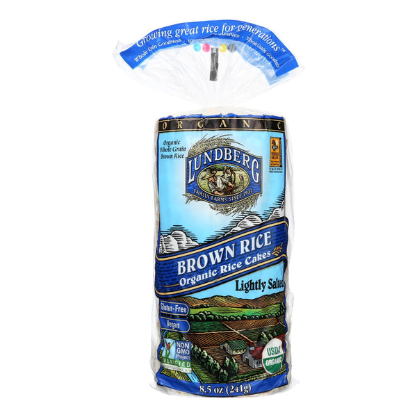 Lundberg Family Farms - Rice Cake Brown Saltd - Case Of 6-8.5 Oz