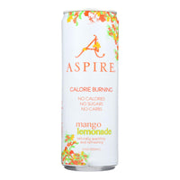 Aspire Healthy Energy - Sparkling Mango Lemonade - Case Of 12 - 12 Oz