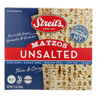 Streit's Matzo - Unsalted - Case Of 12 - 11 Oz