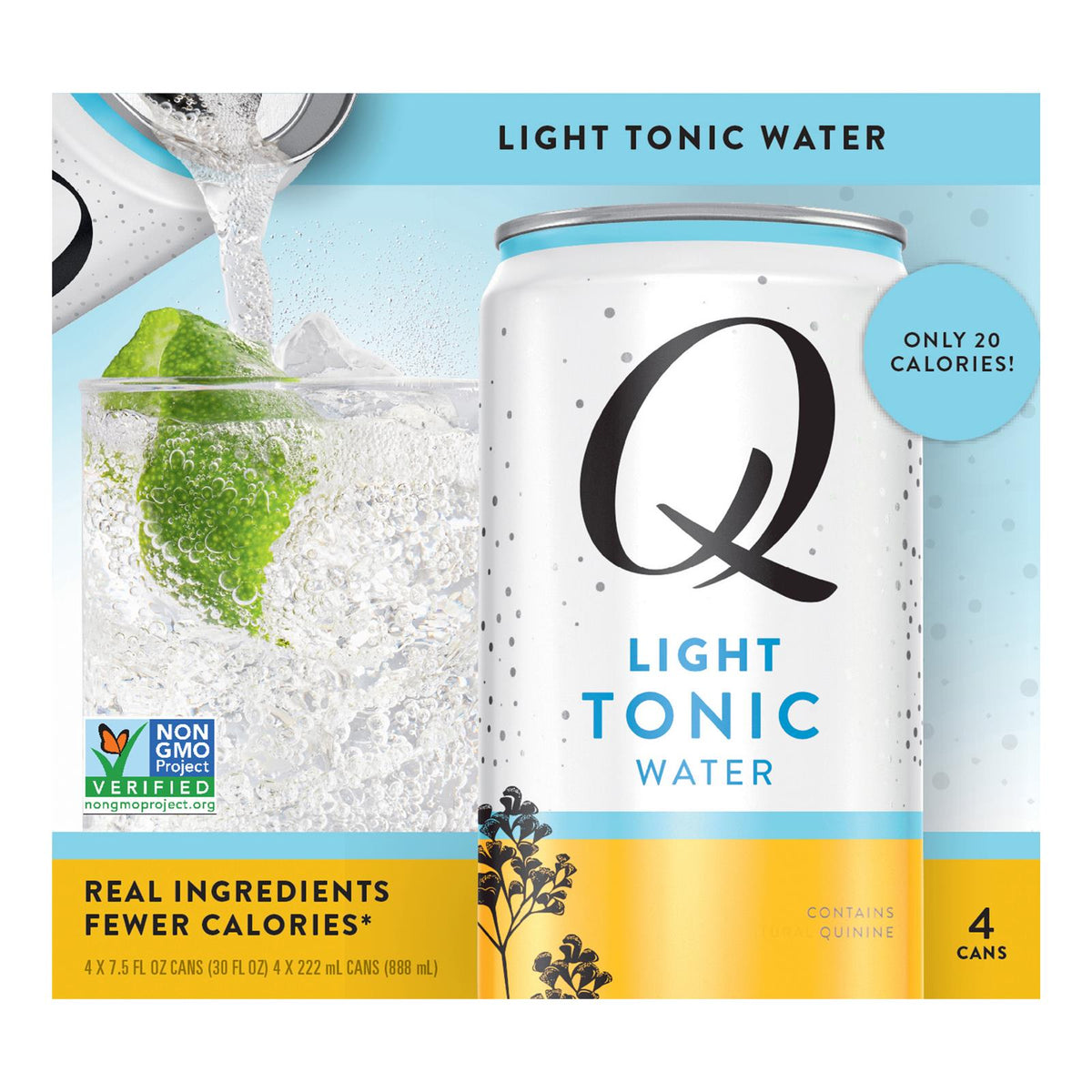 Q Drinks - Tonic Water Light - Case Of 6 - 4/7.5 Fz