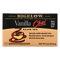 Bigelow Tea Tea - Chai Vanilla - Case Of 6 - 20 Bag