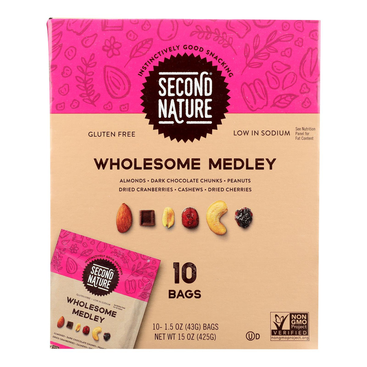 Second Nature - Nut Medley Wholesome - Case Of 4-10/1.5