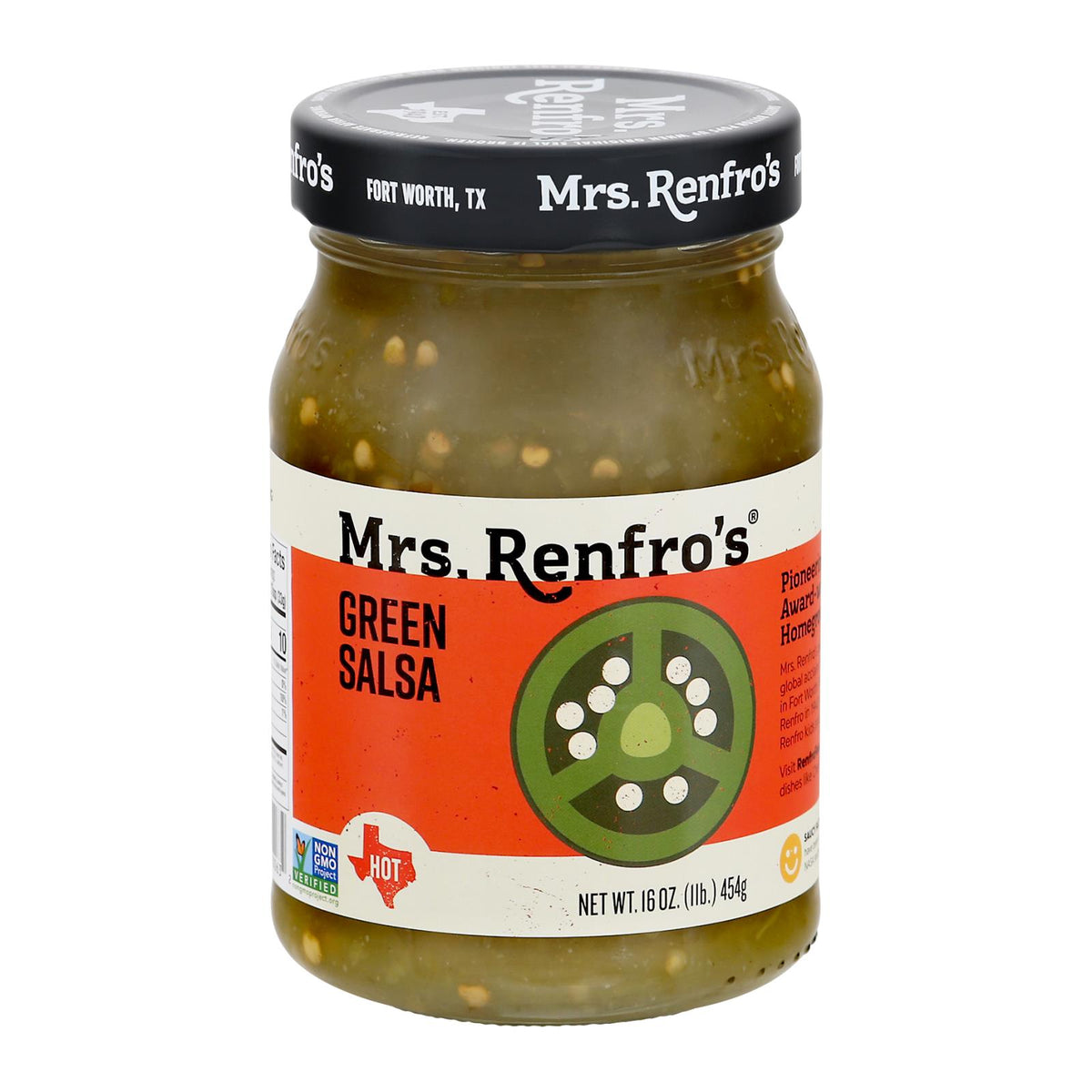 Mrs. Renfro's Green Salsa - Onion And Chili - Case Of 6 - 16 Oz.