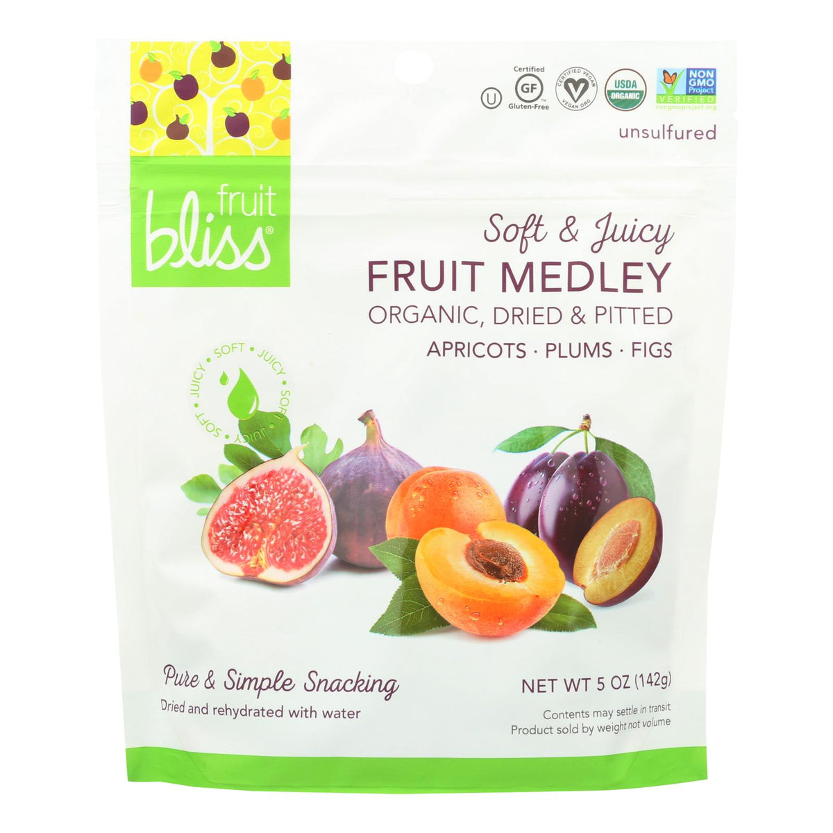 Fruit Bliss - Organic Fruit Medley - Fruit Medley - Case Of 6 - 5 Oz.