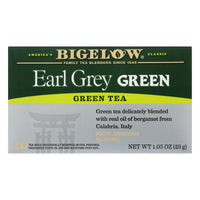 Bigelow Tea Green Tea - Earl Grey - Case Of 6 - 20 Bag