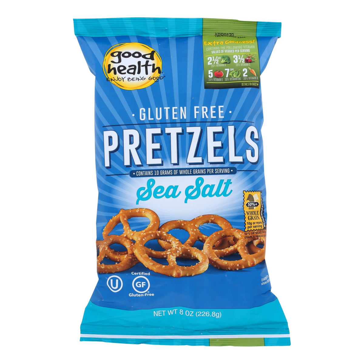 Good Health Pretzels - Sea Salt - Case Of 12 - 8 Oz