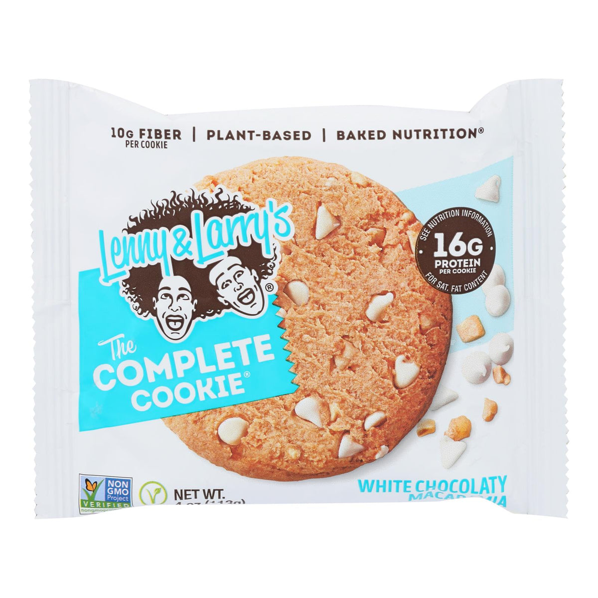 Lenny And Larry's The Complete Cookie - White Chocolate Macadamia - 4 Oz - Case Of 12