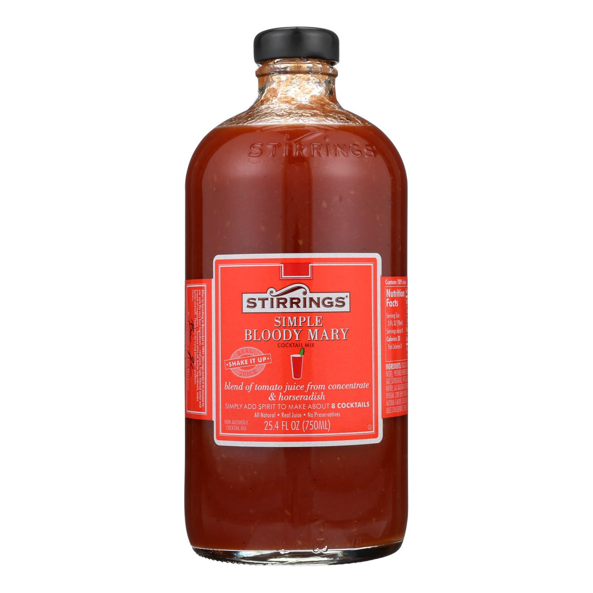 Stirrings Cocktail Mixer - Bloody Mary - Case Of 6 - 750 Ml