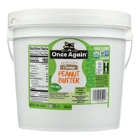 Once Again Organic Creamy Peanut Butter No Salt - Single Bulk Item - 9lb