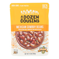 A Dozen Cousins - Ready To Eat Beans - Mexican Pinto - Case Of 6 - 10 Oz.