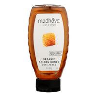 Madhava Honey - Honey Golden Squz - Case Of 6 - 17.6 Oz