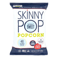 Skinnypop Popcorn Skinny Pop - Naturally Sweet - Case Of 12 - 4.4 Oz.