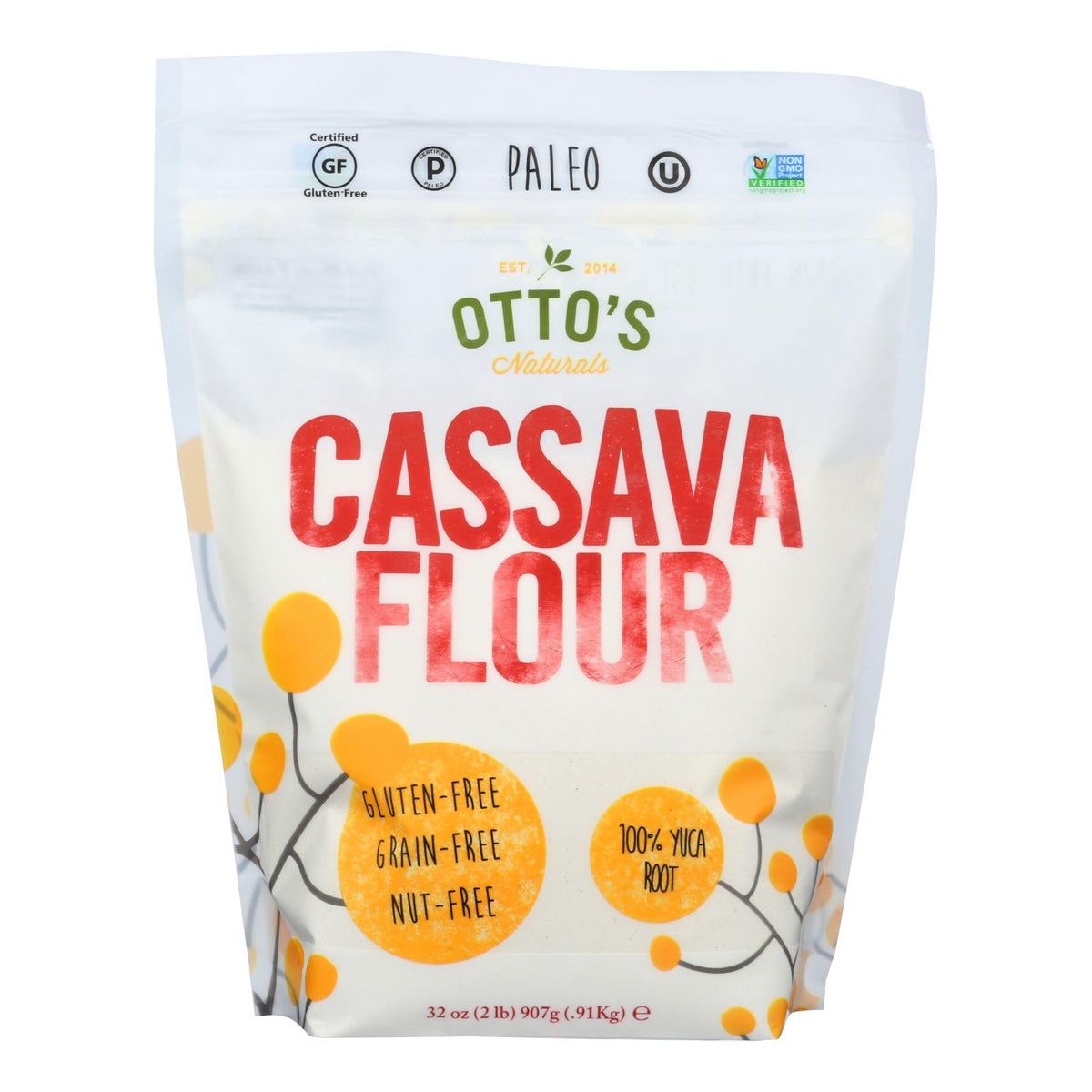 Otto's Naturals Cassava Flour - Case Of 6 - 2 Lb