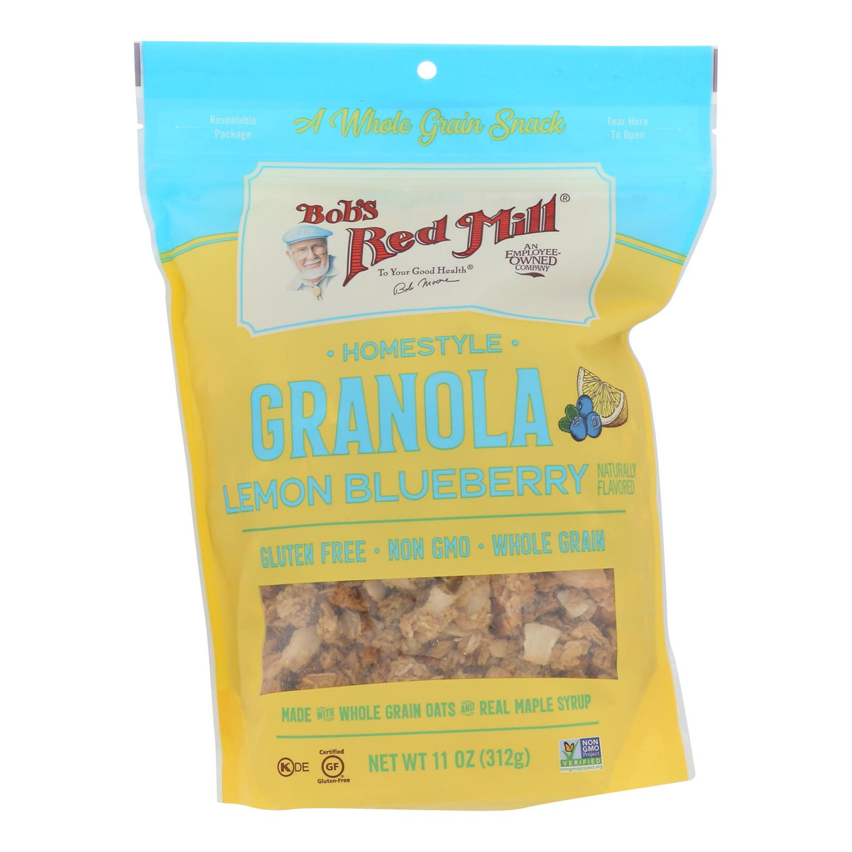 Bob's Red Mill - Granola Lemon Blueberry - Case Of 6 - 11 Oz