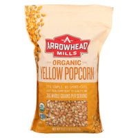 Arrowhead Mills - Organic Popcorn - Yellow - Case Of 6 - 28 Oz.