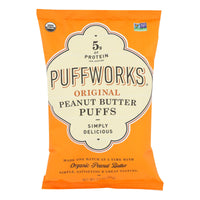 Puffworks - Puffs Original Peanut Butter Gluten Free - Case Of 8-3.5 Oz