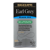 Bigelow Tea Earl Grey Decaffeinated Black Tea - Case Of 6 - 20 Bags