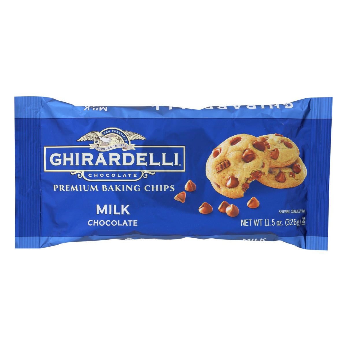 Ghirardelli Baking Chips - Milk Chocolate - Case Of 12 - 11.5 Oz.