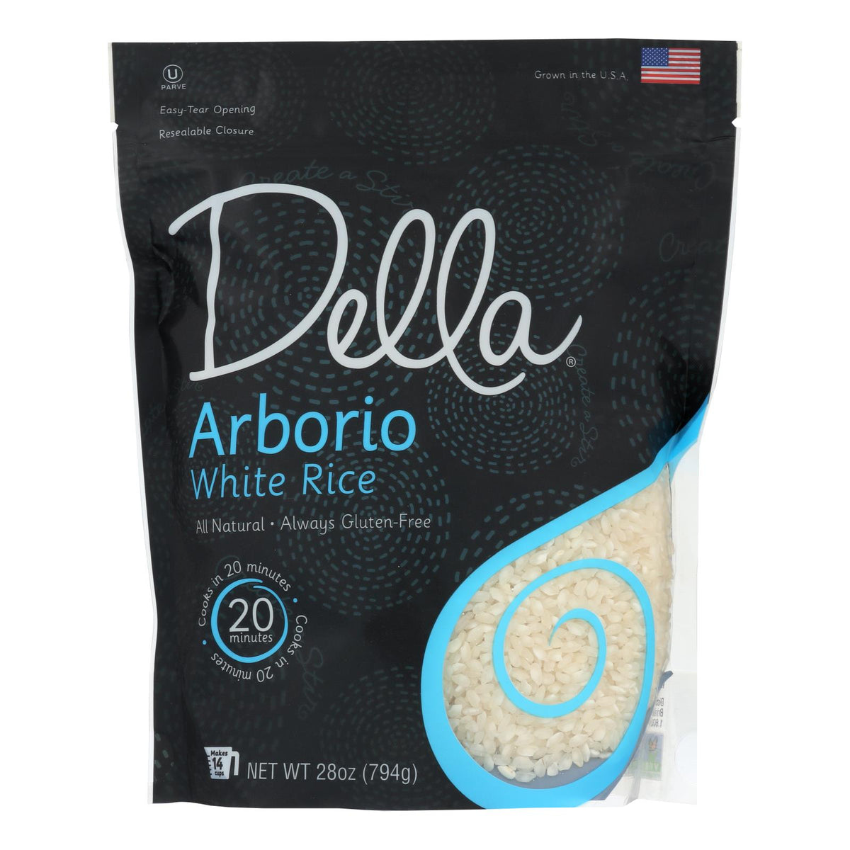 Della - Arborio White Rice - Case Of 6 - 28 Oz.