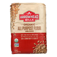 Arrowhead Mills - Organic Enriched Unbleached White Flour - Case Of 8 - 5