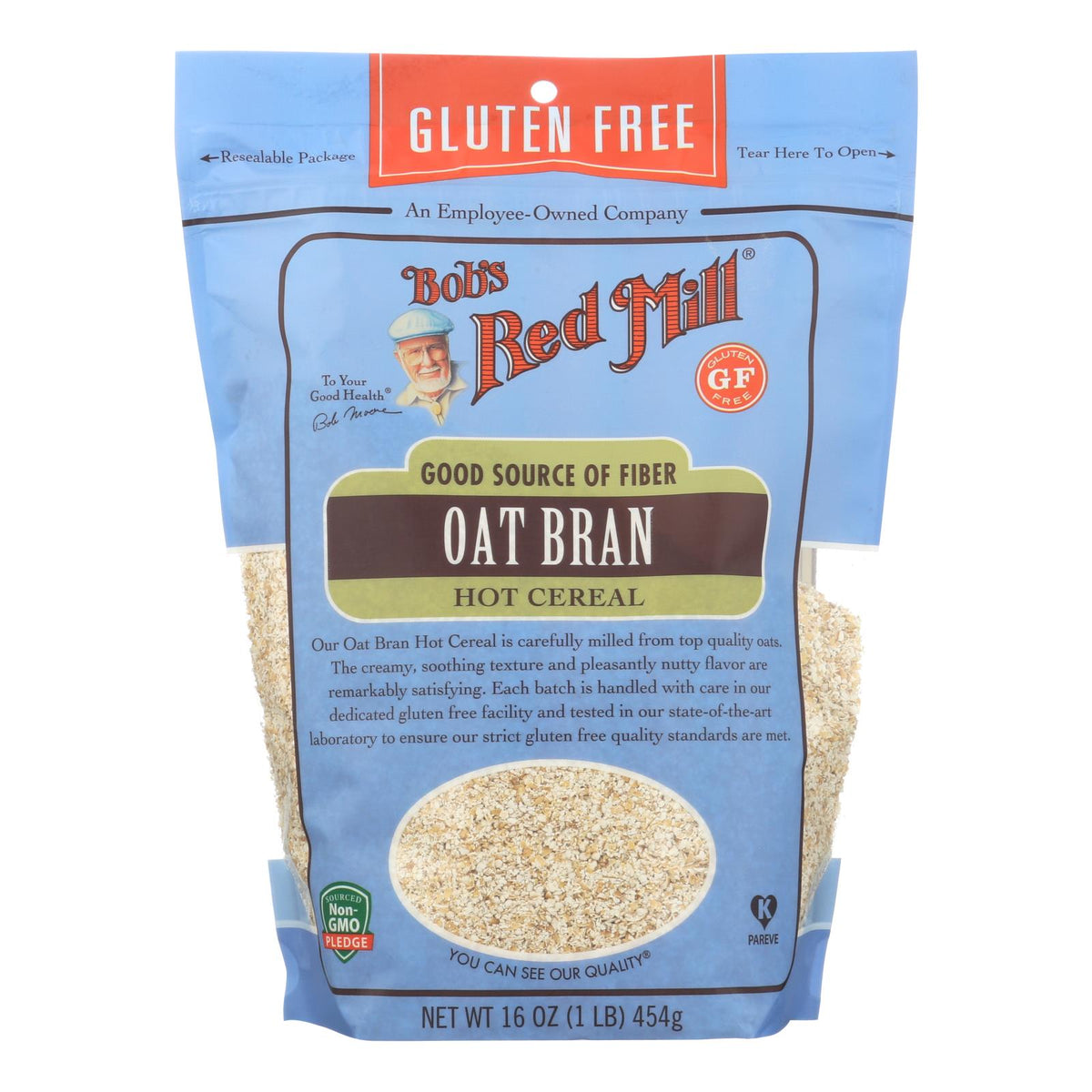 Bob's Red Mill - Oat Bran - Gluten Free - Case Of 4-16 Oz.