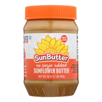 Sunbutter Sunflower Butter - No Sugar Added - Case Of 6 - 16 Oz.