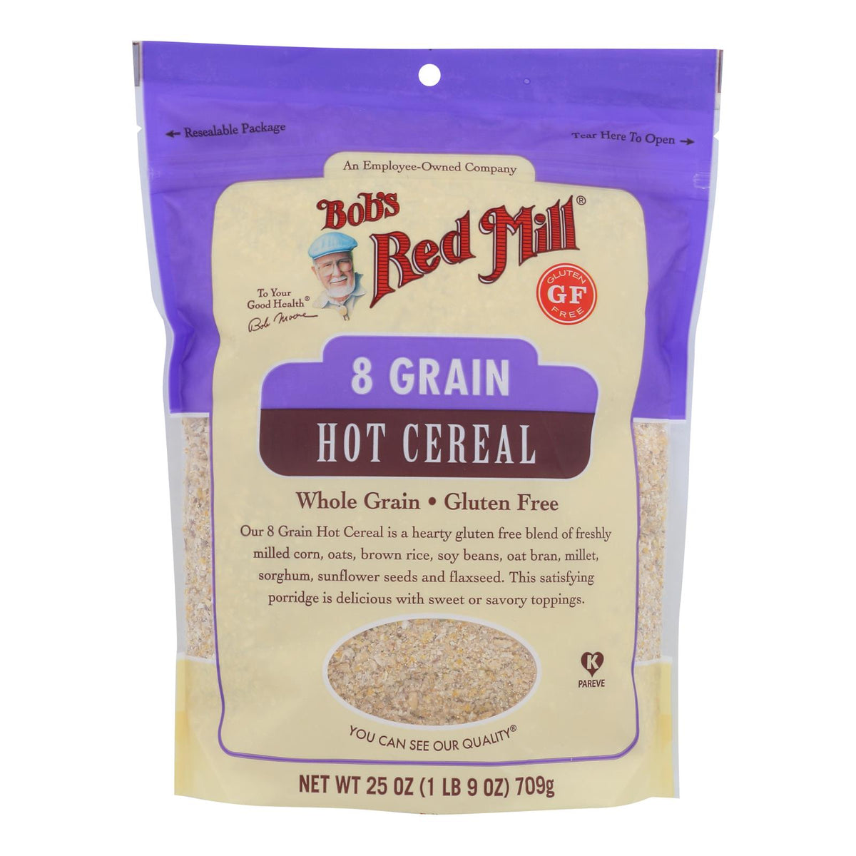 Bob's Red Mill - Cereal 8 Grain Gluten Free - Case Of 4-25 Oz