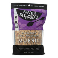 Seven Sundays Muesli - Blueberry Chia Buckwheat - Case Of 6 - 12 Oz.