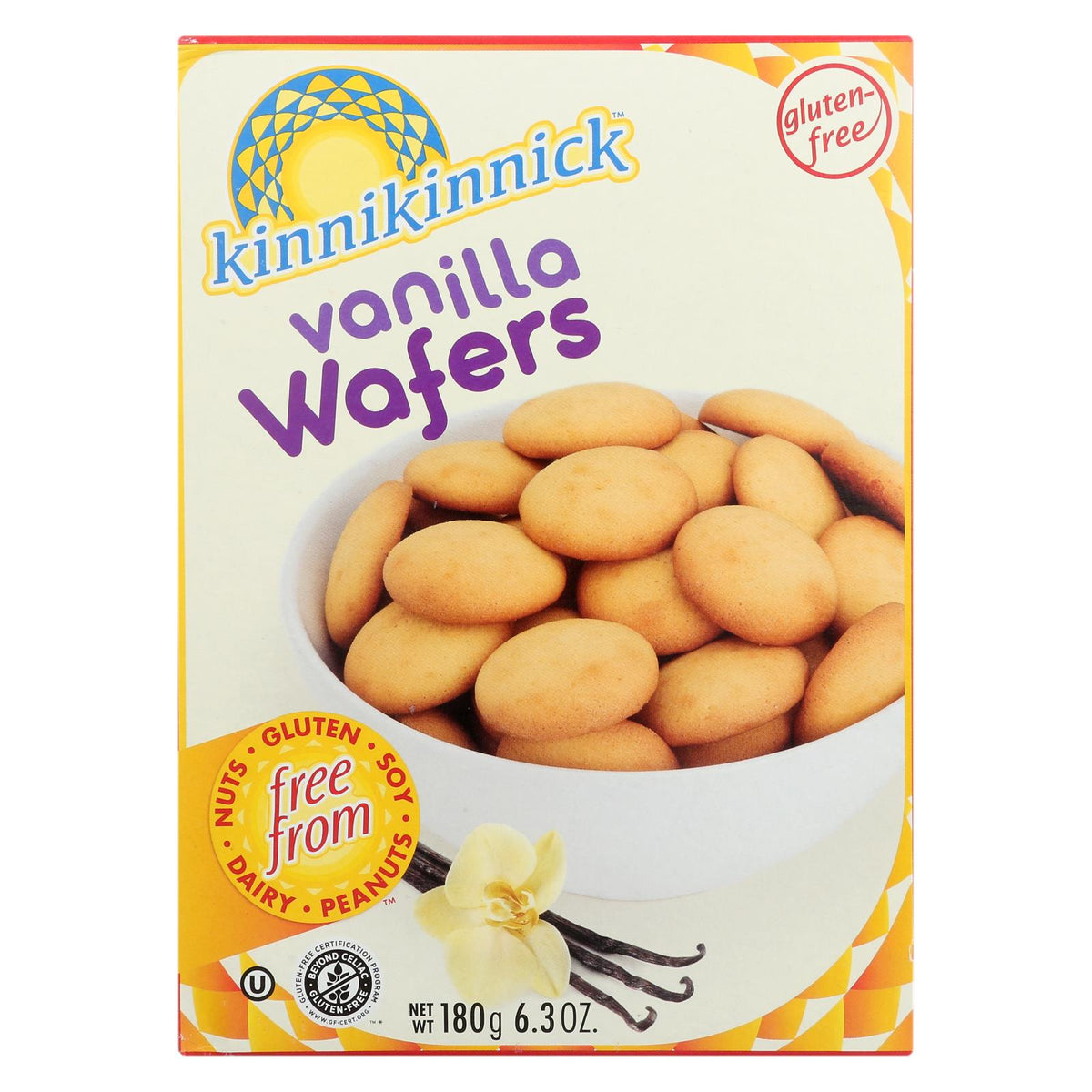 Kinnikinnick Vanilla Wafer - Case Of 6 - 6.3 Oz.