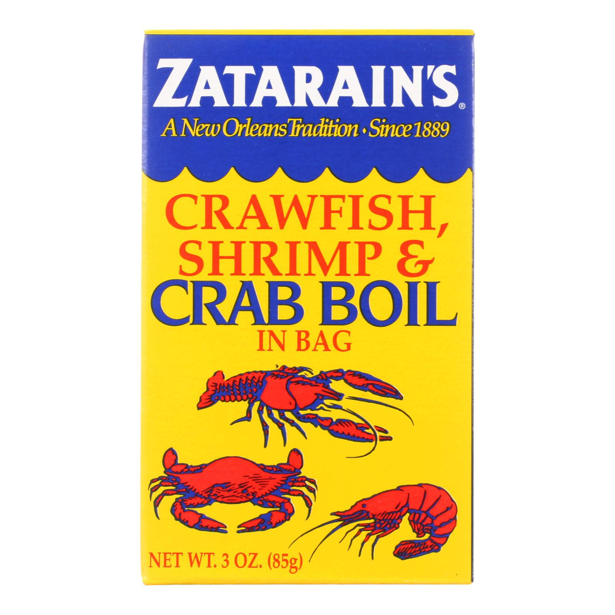 Zatarain's Crab Boil - Dry - Case Of 6 - 3 Oz