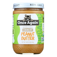 Once Again - Peanut Butter Organic Crunch - Case Of 6-16 Oz