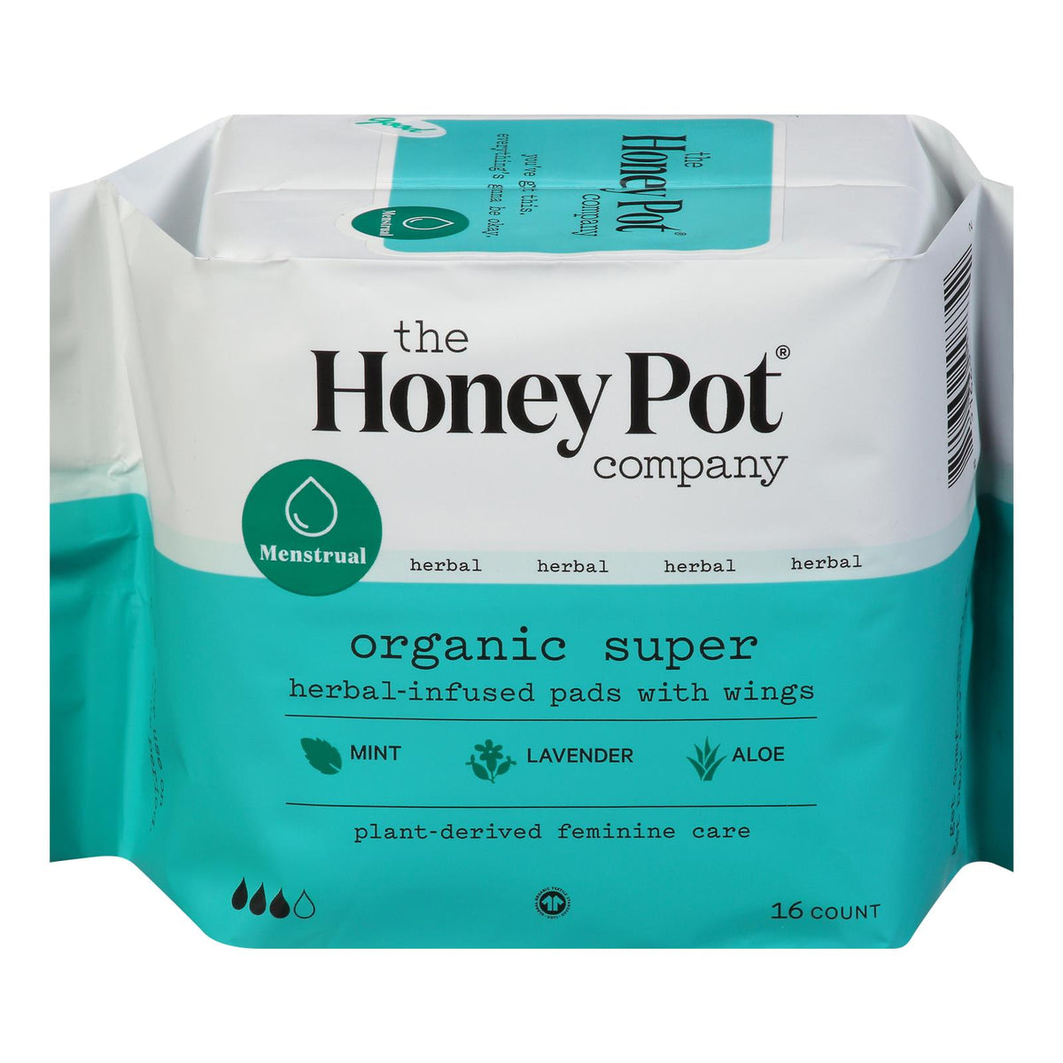 The Honey Pot - Mnstrl Pads Super Herbal - 1 Each 1-16 Ct