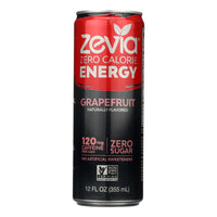 Zevia Zero Calorie Energy Drink - Grapefruit - Case Of 12 - 12 Fl Oz