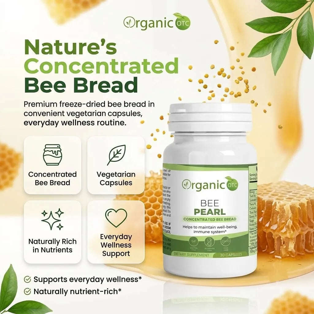 Bee Pearl Bee Bread Supplement Capsules