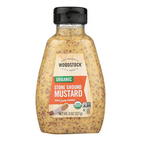 Woodstock Organic Stone Ground Mustard - Case Of 12 - 8 Oz